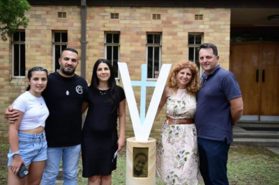 Memorial marks place of peace with Veronique