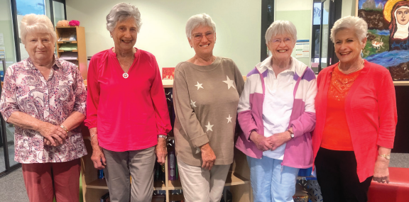 Lifelong friends: Laraine McIntosh, Eily Elliott, Kay Adamson, Jan Farrell and Ros Hood