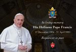 Archbishop Prowse’s Statement on the Death of Pope Francis